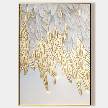 Feather wall art
