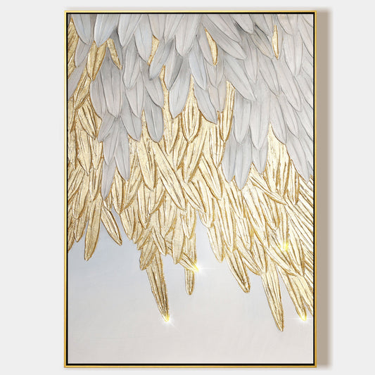 Feather wall art