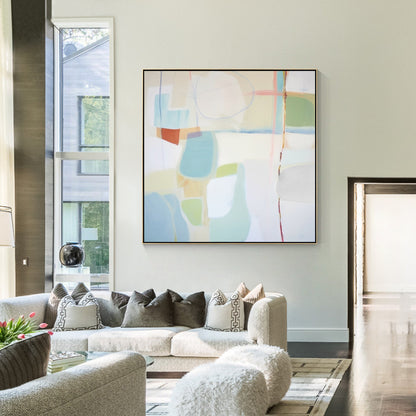 Modern Geometric Oil Painting