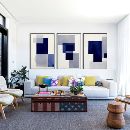 Modern Geometric Oil Painting