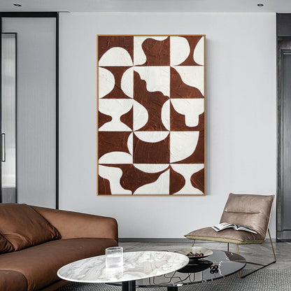 Modern Geometric Oil Painting