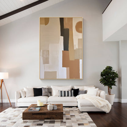 Modern Geometric Oil Painting