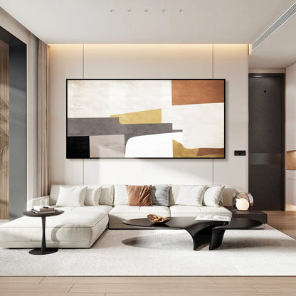 Modern Geometric Oil Painting