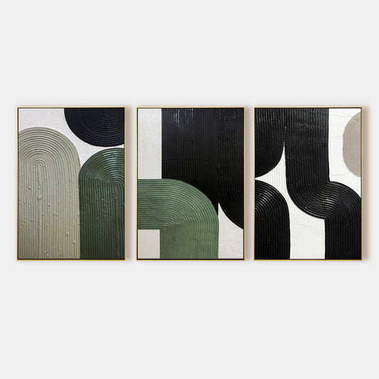 Modern Geometric Oil Painting