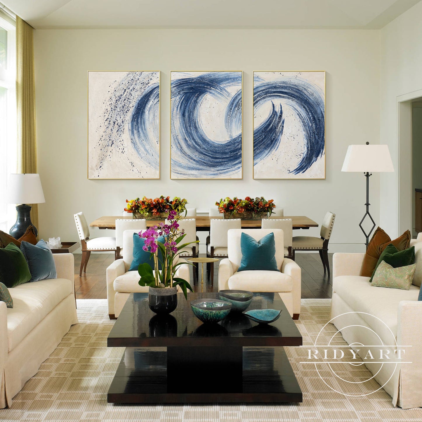 Set of 3 navy Art