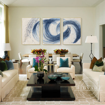 Set of 3 navy Art