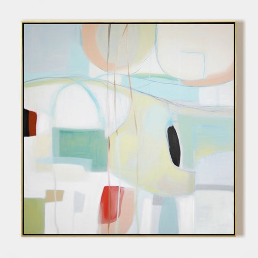 Modern Geometric Oil Painting