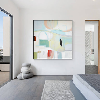 Modern Geometric Oil Painting