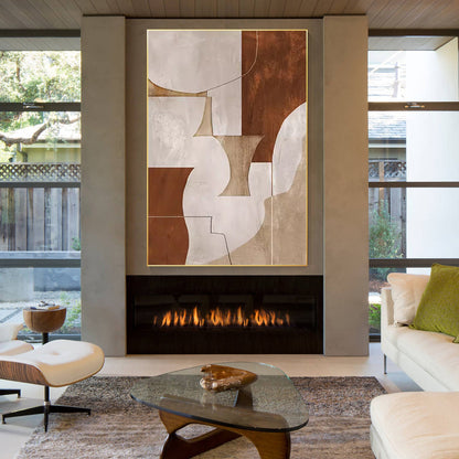 Modernist Abstract Expressionist Oil Painting