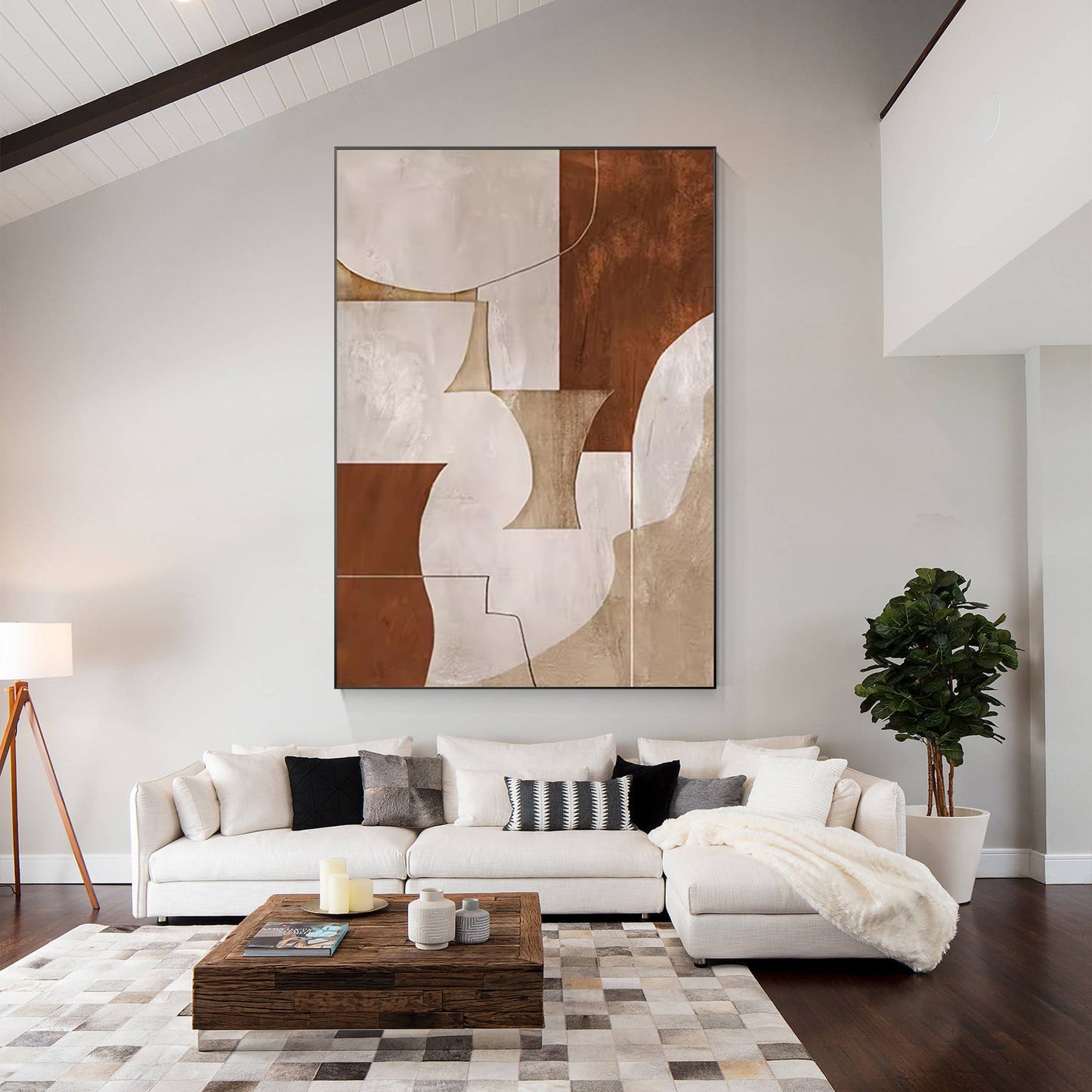 Modernist Abstract Expressionist Oil Painting