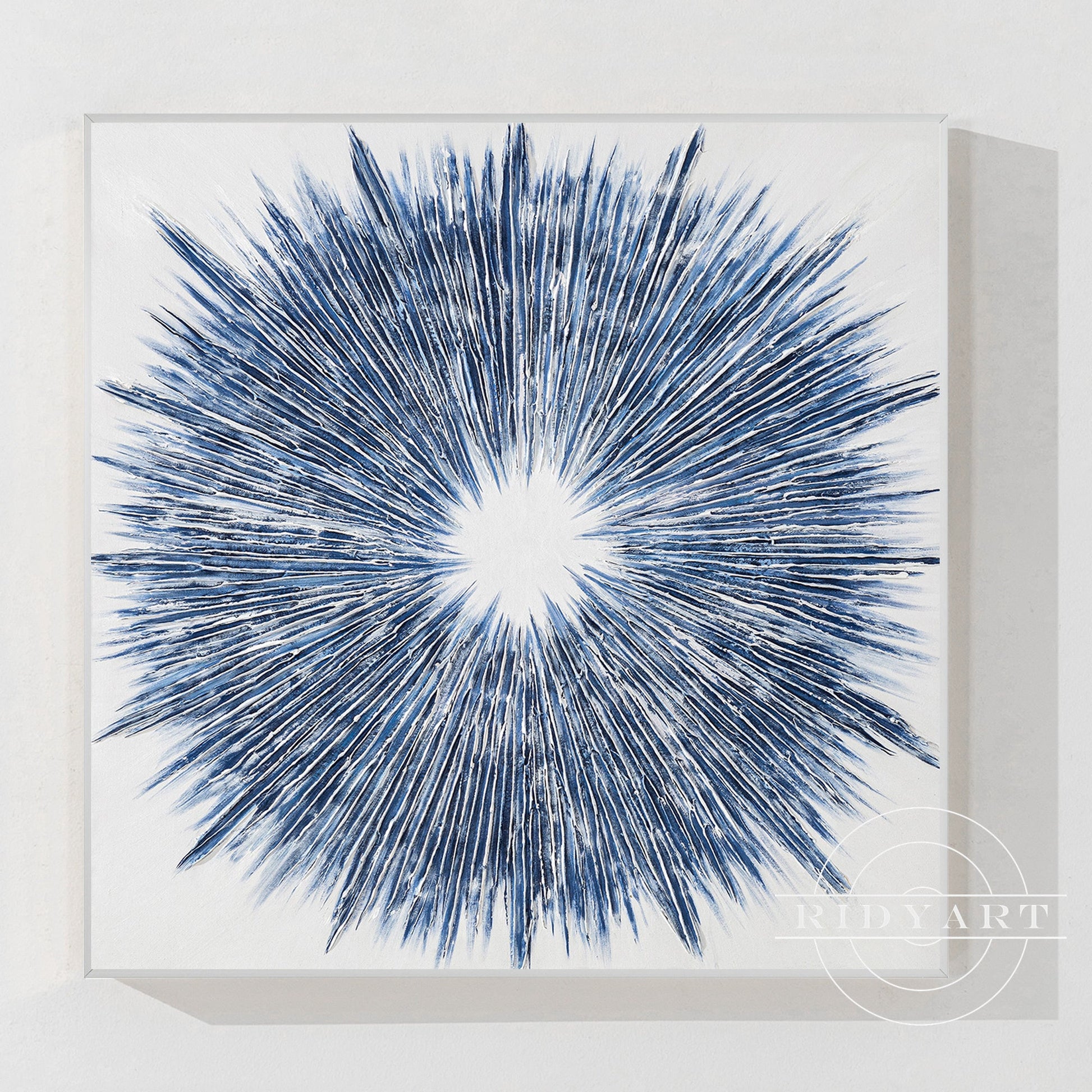 Navy Textured painting