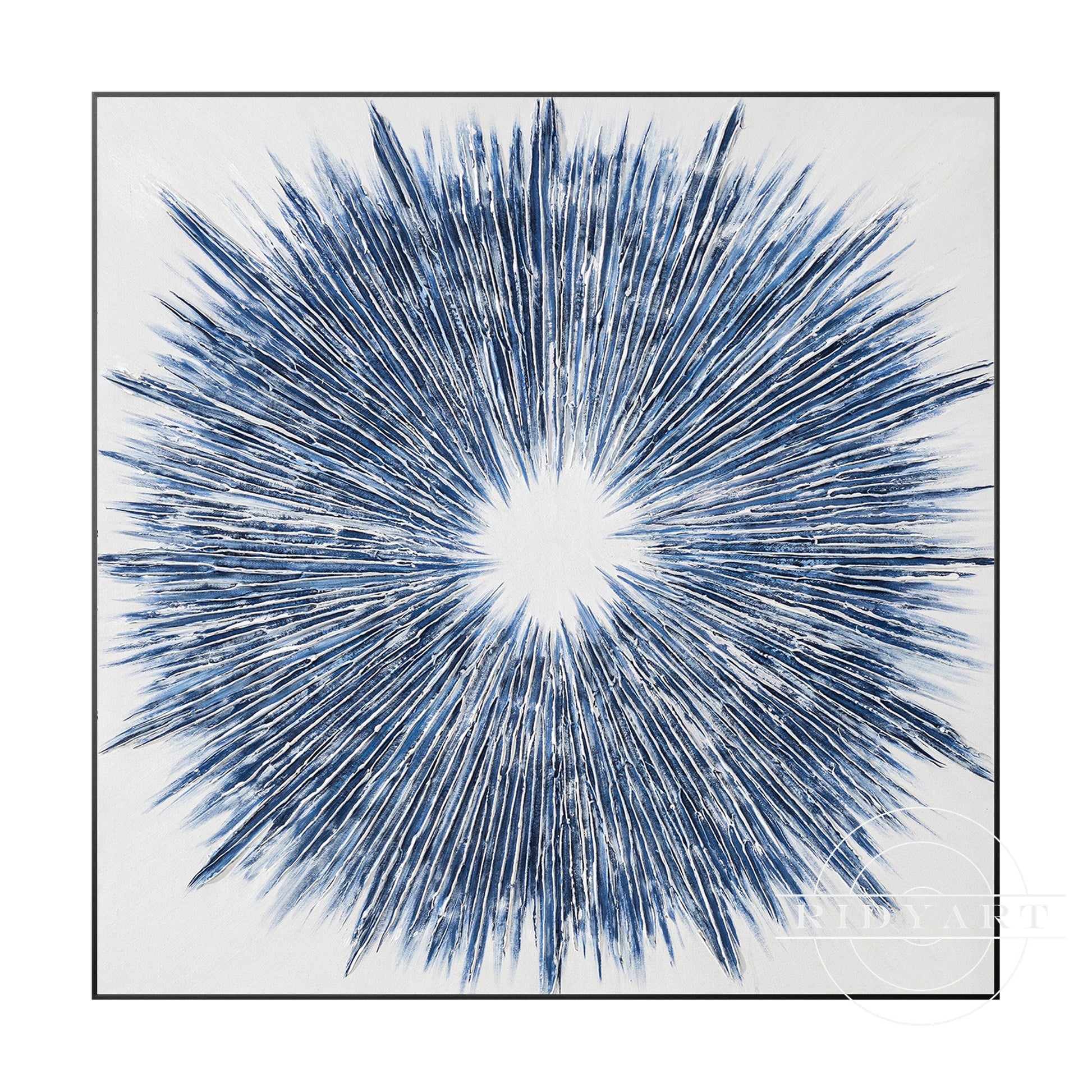 Navy Textured painting