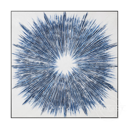 Navy Textured painting