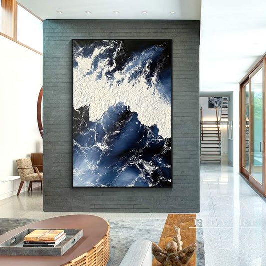 Navy Ocean wall art