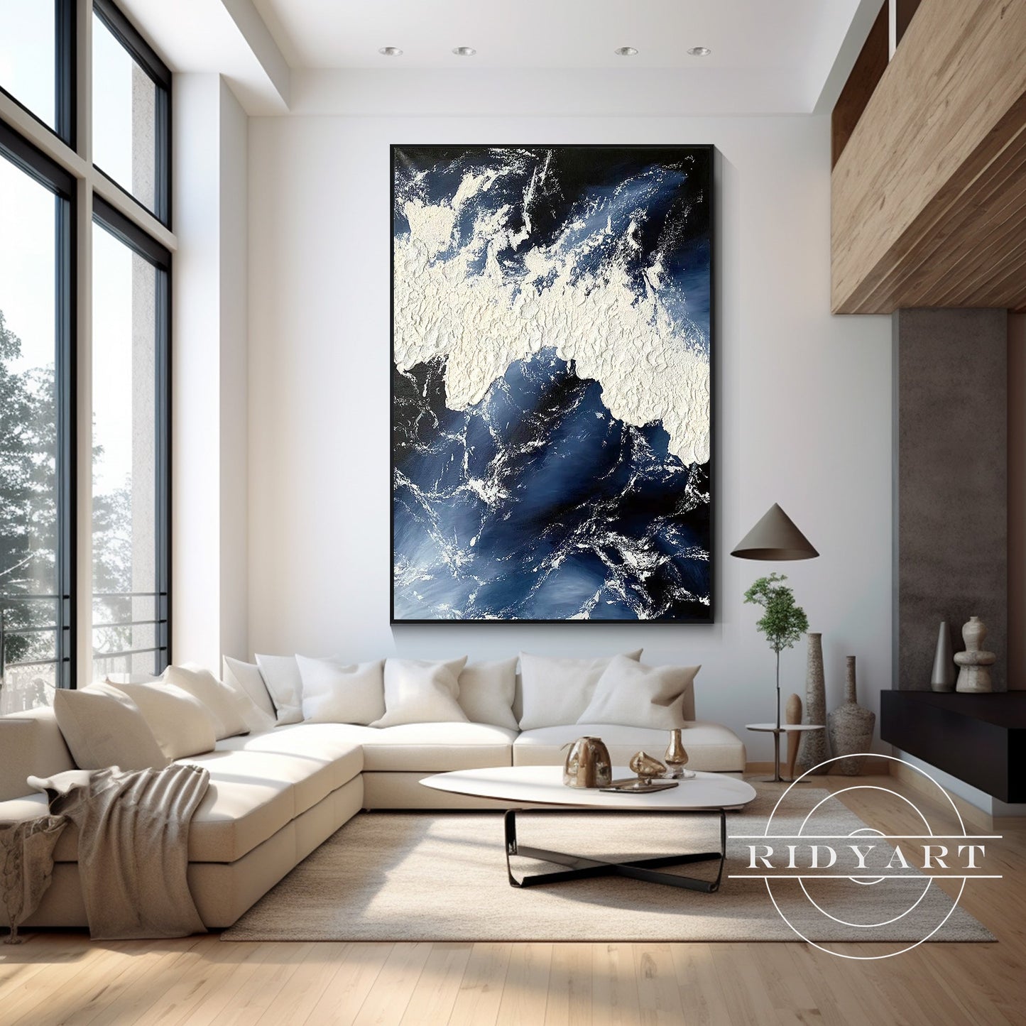 Navy Ocean wall art