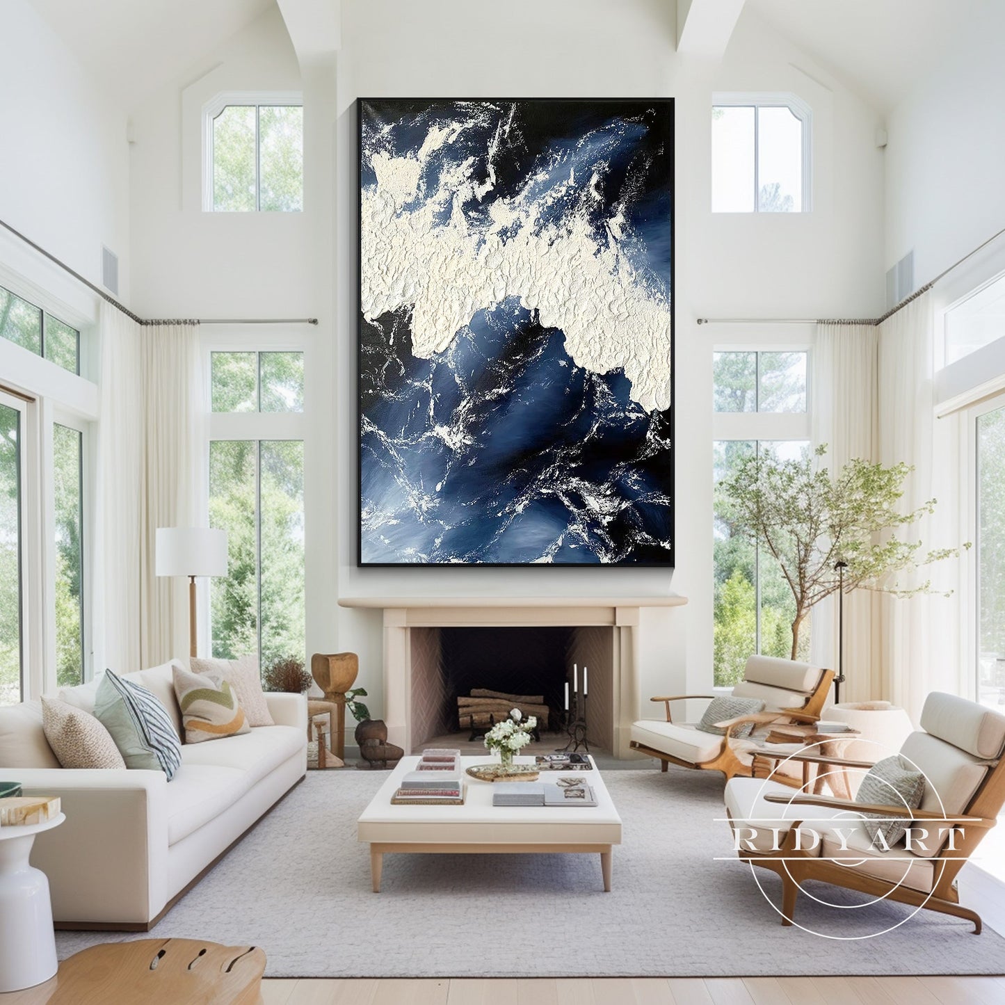 Navy Ocean wall art