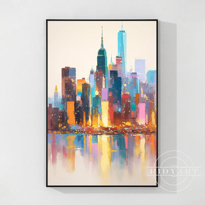 New York Skyline Painting