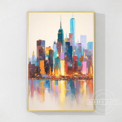 New York Skyline Painting