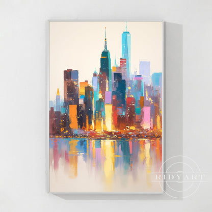 New York Skyline Painting
