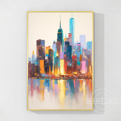 New York Skyline Painting