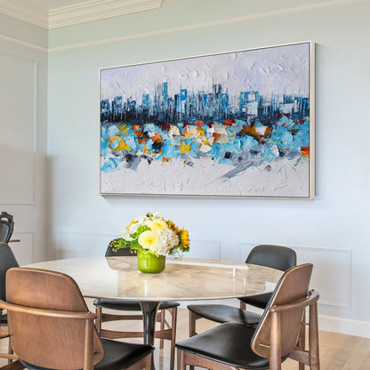 New york skyline oil painting