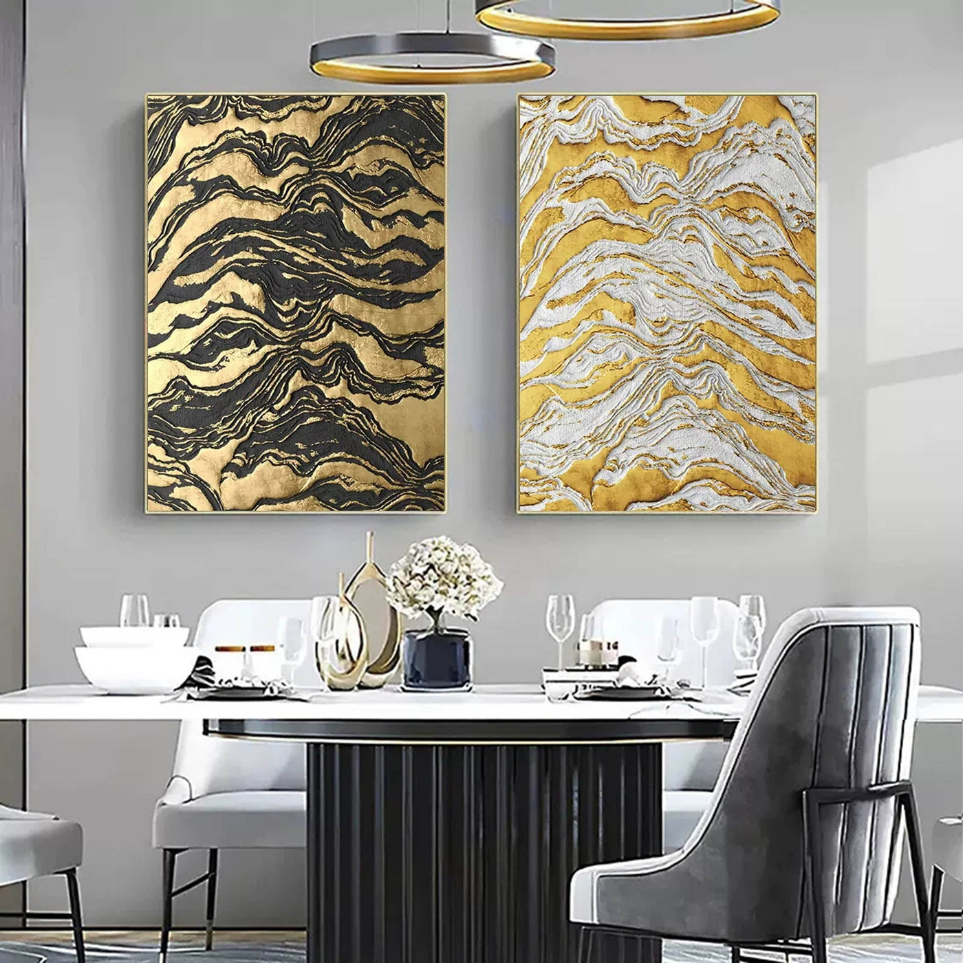 Abstract Painting Set Of 2 #SP008