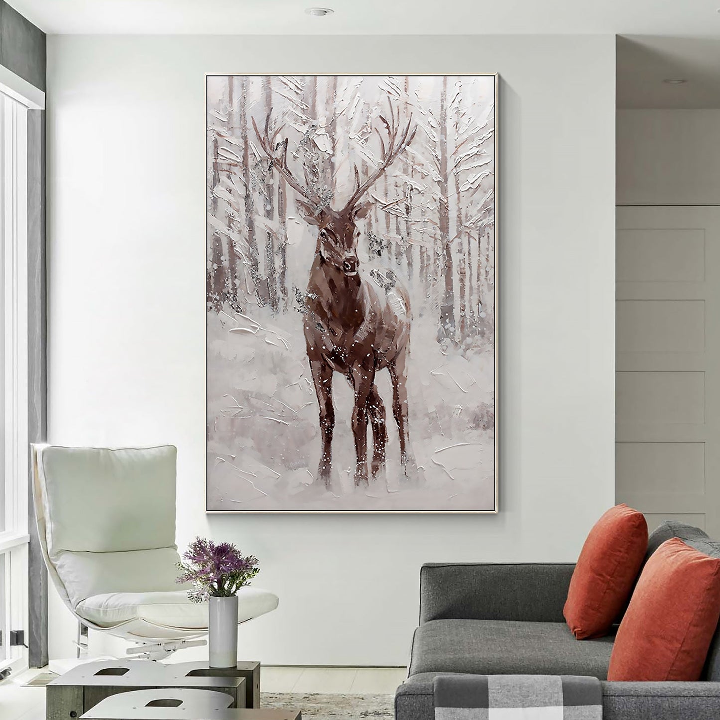 Original Lucky Deer Painting