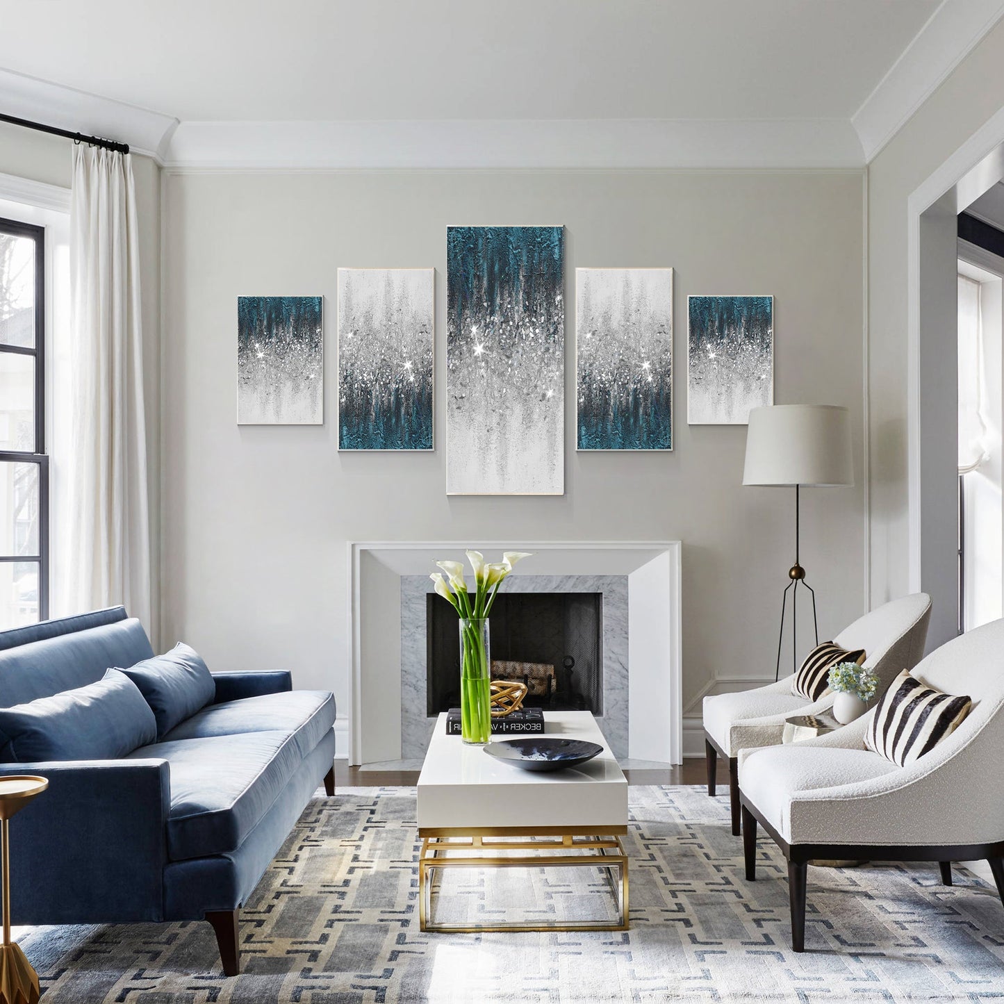 Paintings On Canvas Shiny Room Decor