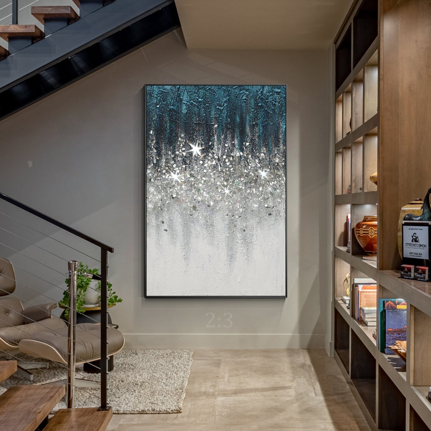 Glitter wall art