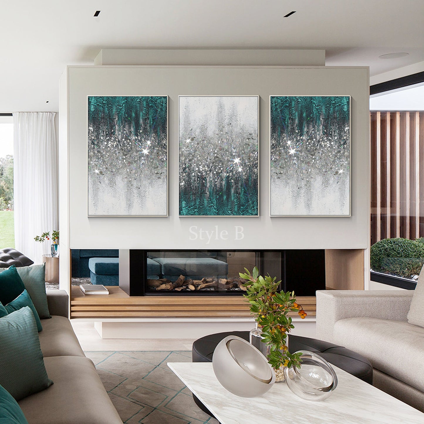 Paintings On Canvas Shiny Room Decor