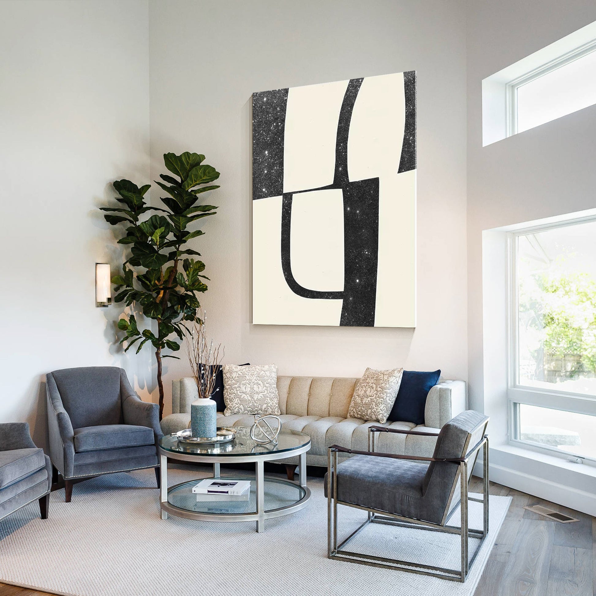Paintings On Canvas Shiny Room Decor