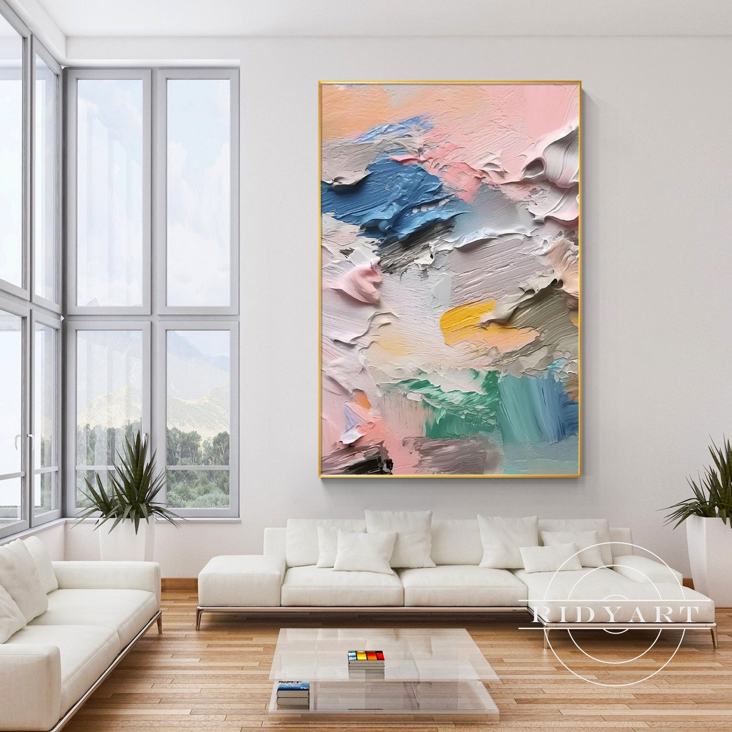 Pastel Abstract wall art