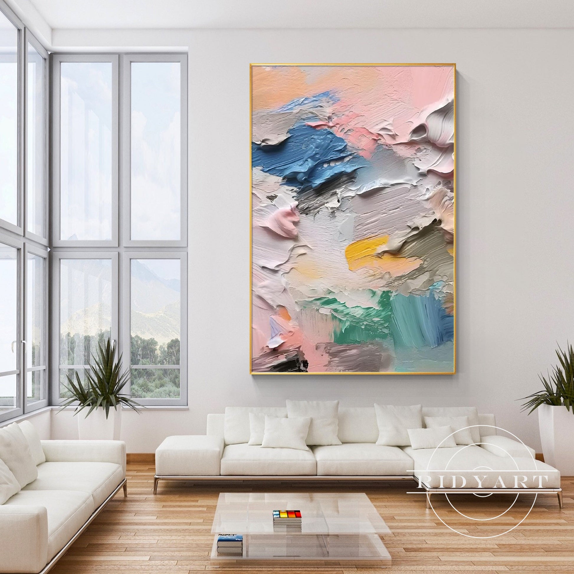 Pastel Abstract wall art