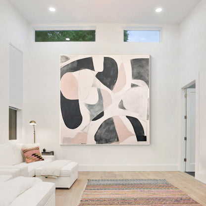 Pink Begie Abstract Painting