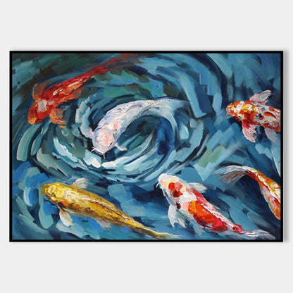 Vibrant KOI Fish Painting