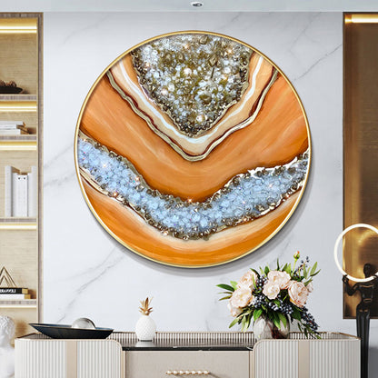 Resin Geode Round Wall art-X0193