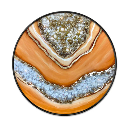 Resin Geode Round Wall art-X0193