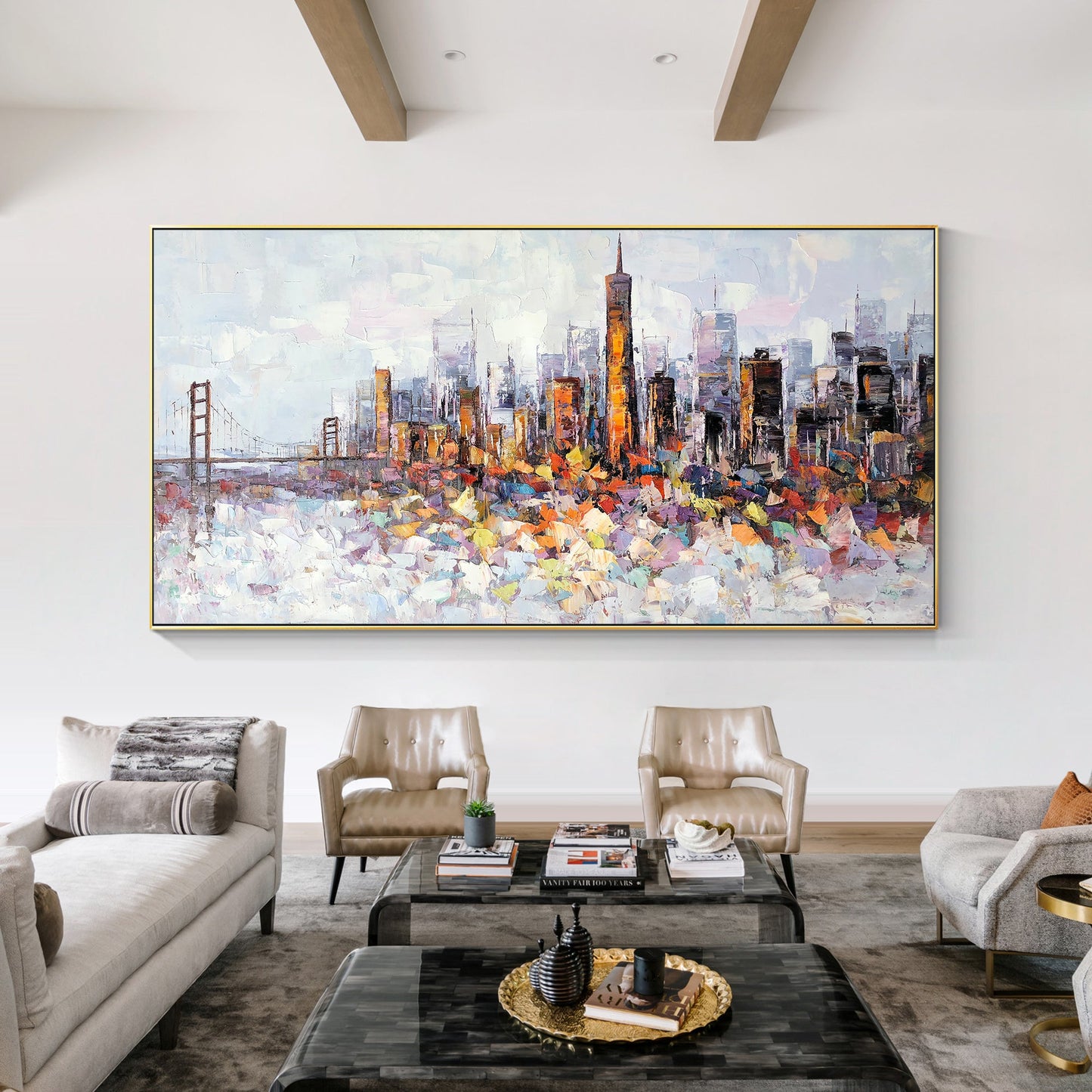 San Francisco  skyline oil paintings