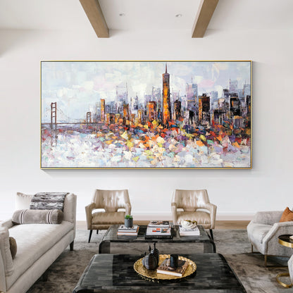 San Francisco  skyline oil paintings