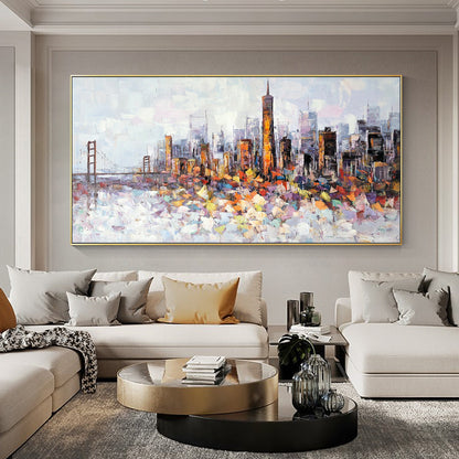 San Francisco  skyline oil paintings