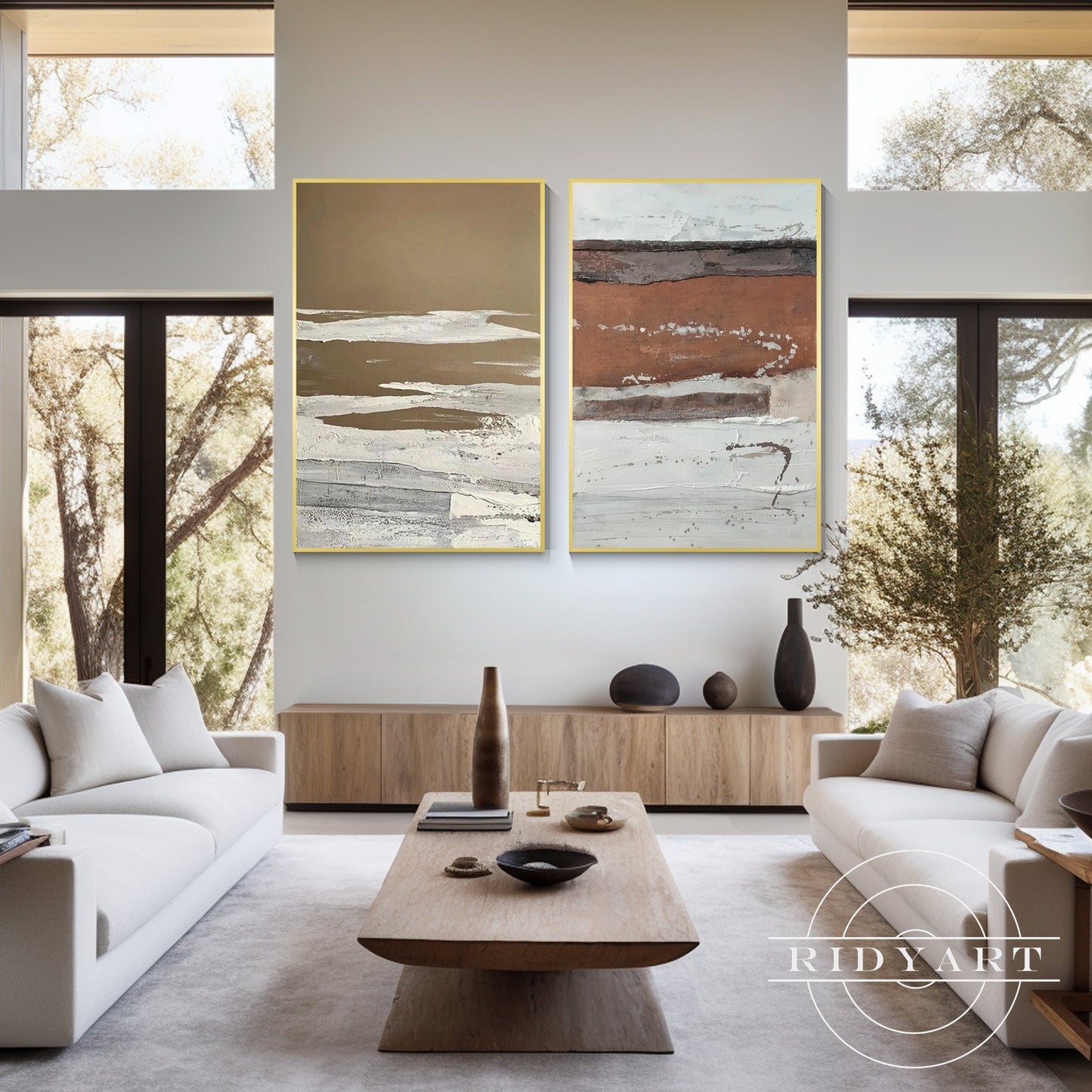 Set of 2 Abstract art_0663