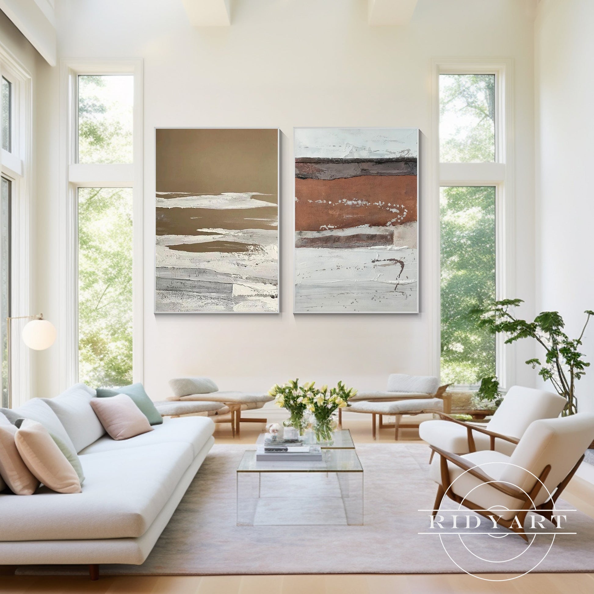 Set of 2 Abstract art_0663