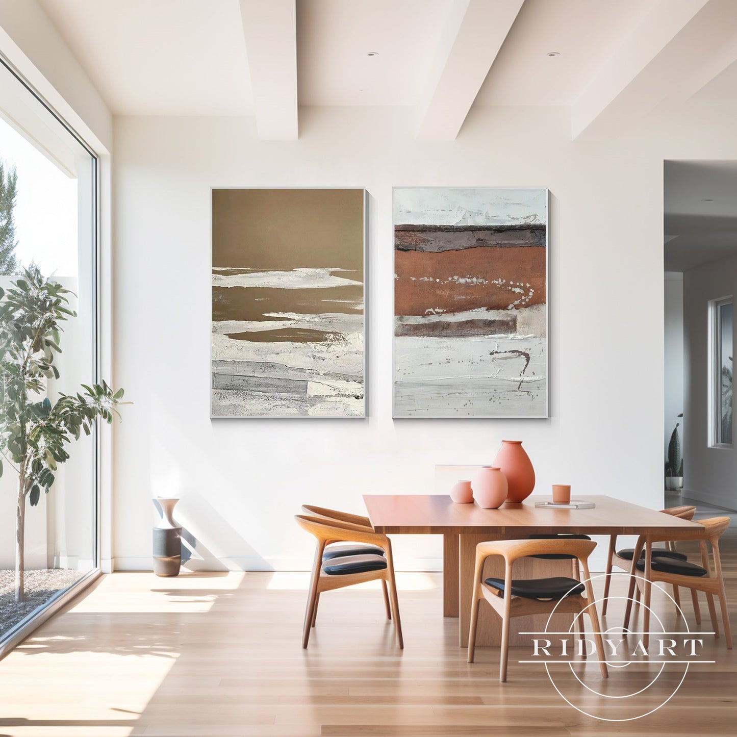 Set of 2 Abstract art_0663
