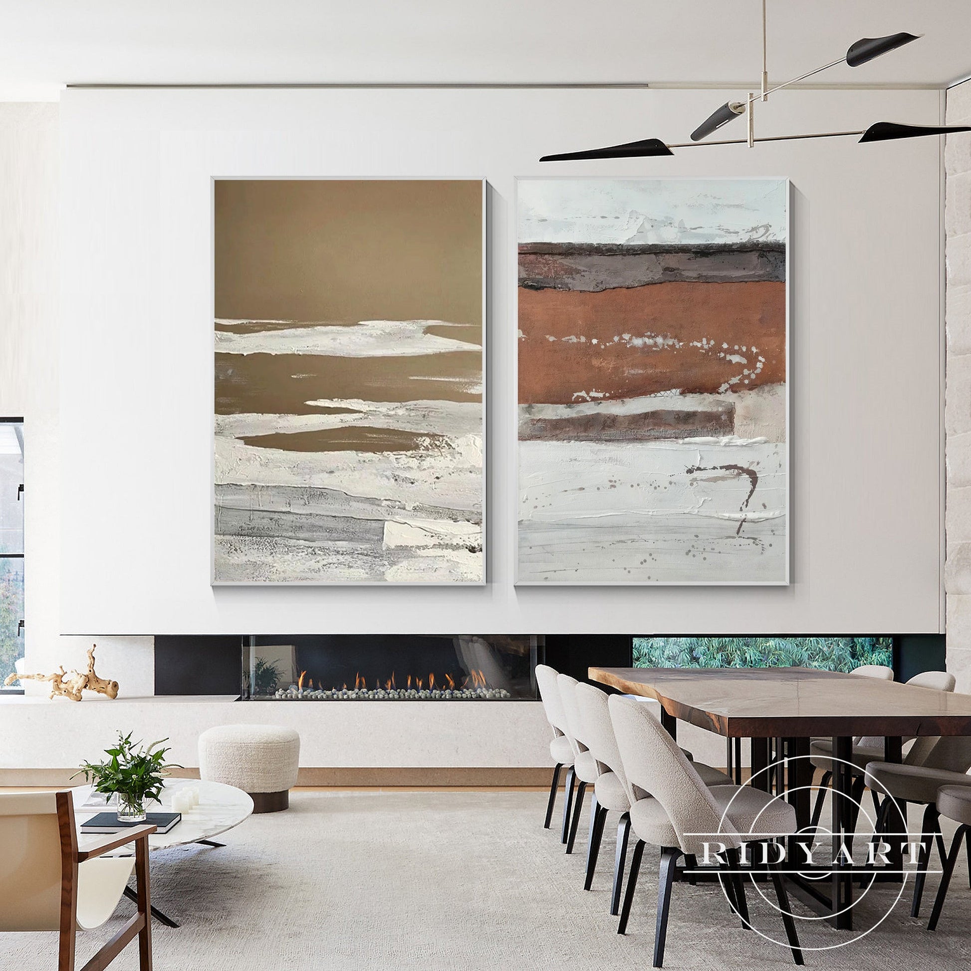 Set of 2 Abstract art_0663