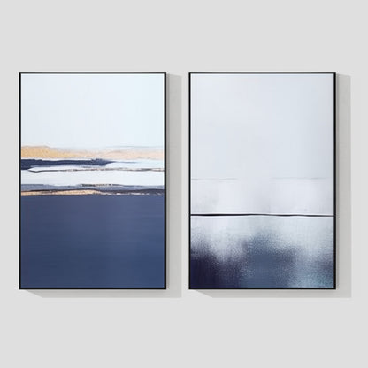 Set of 2 Ocean Abstract Painting_W017