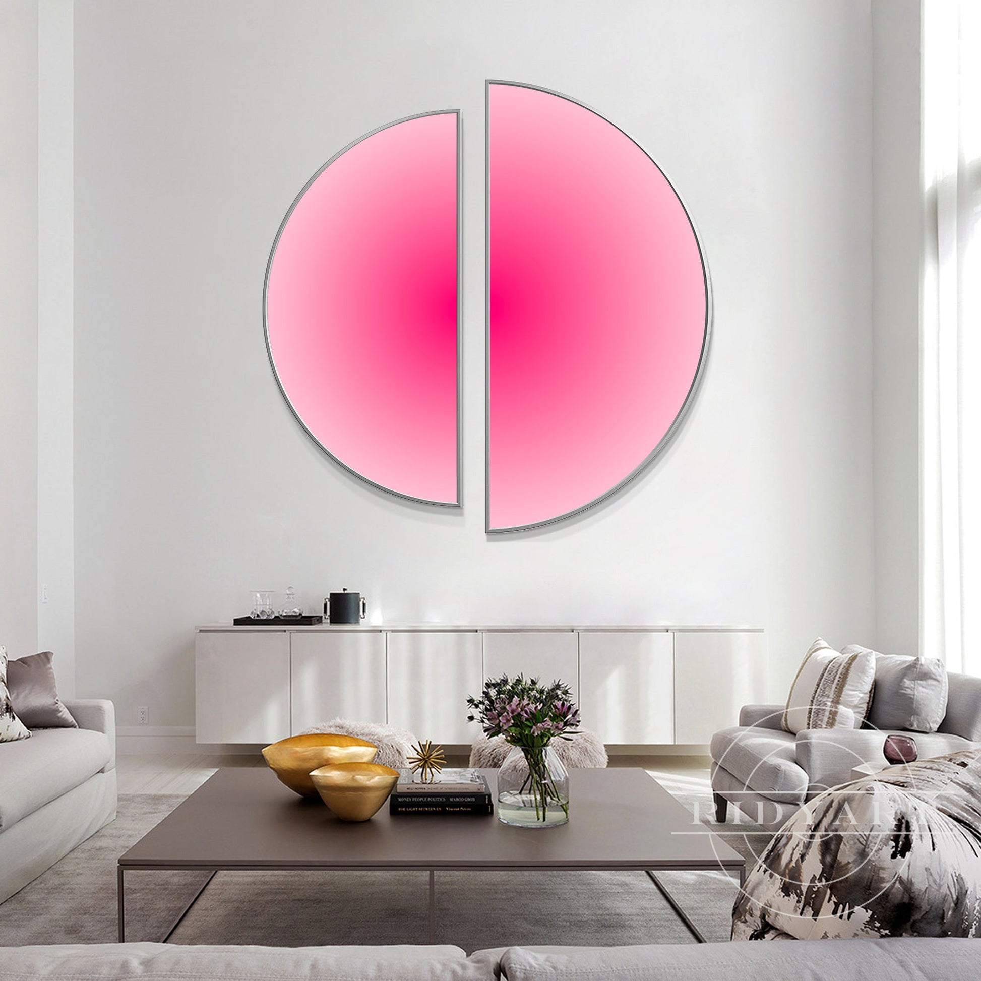 Gradient Pink Wall Art_0422