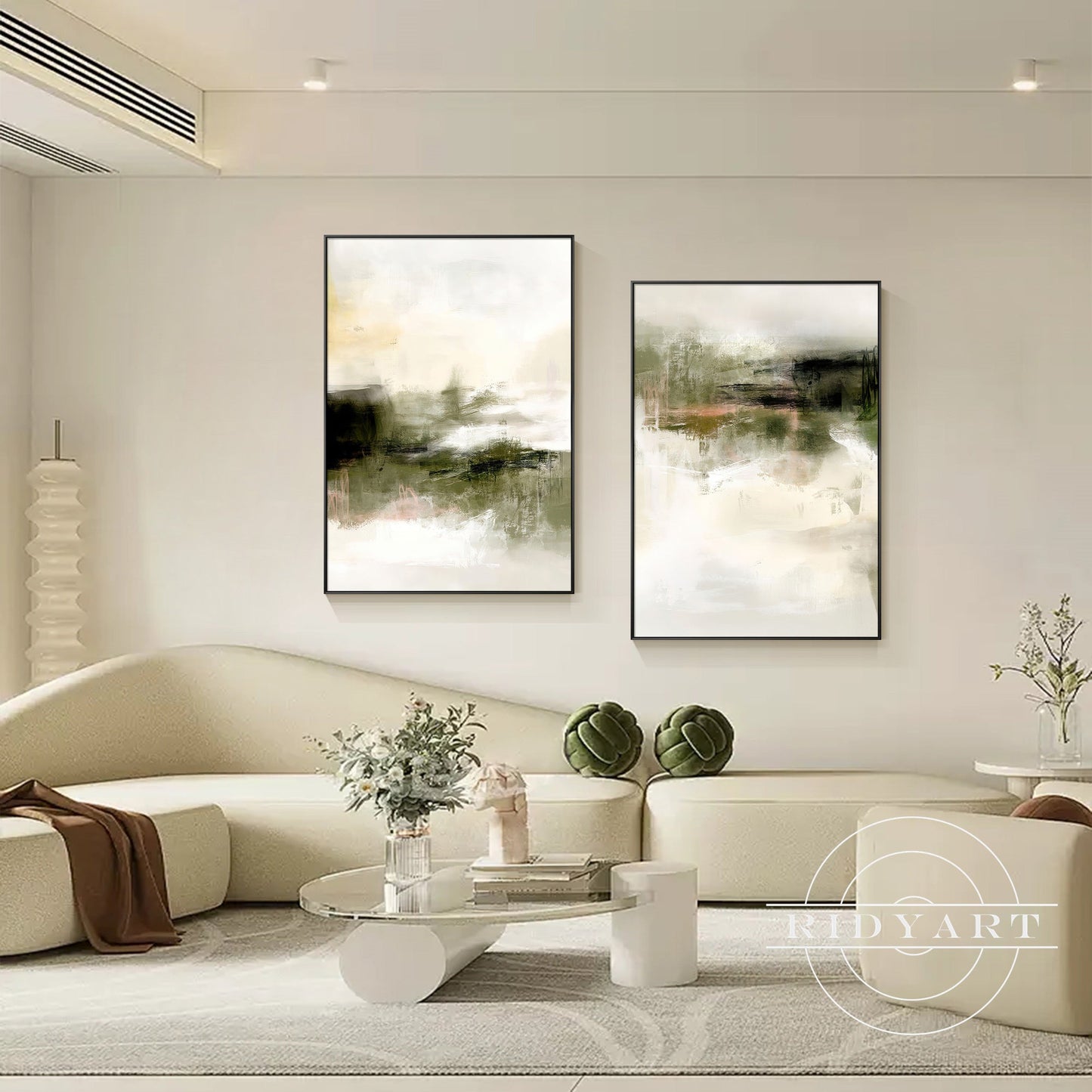 Foggy forest wall art