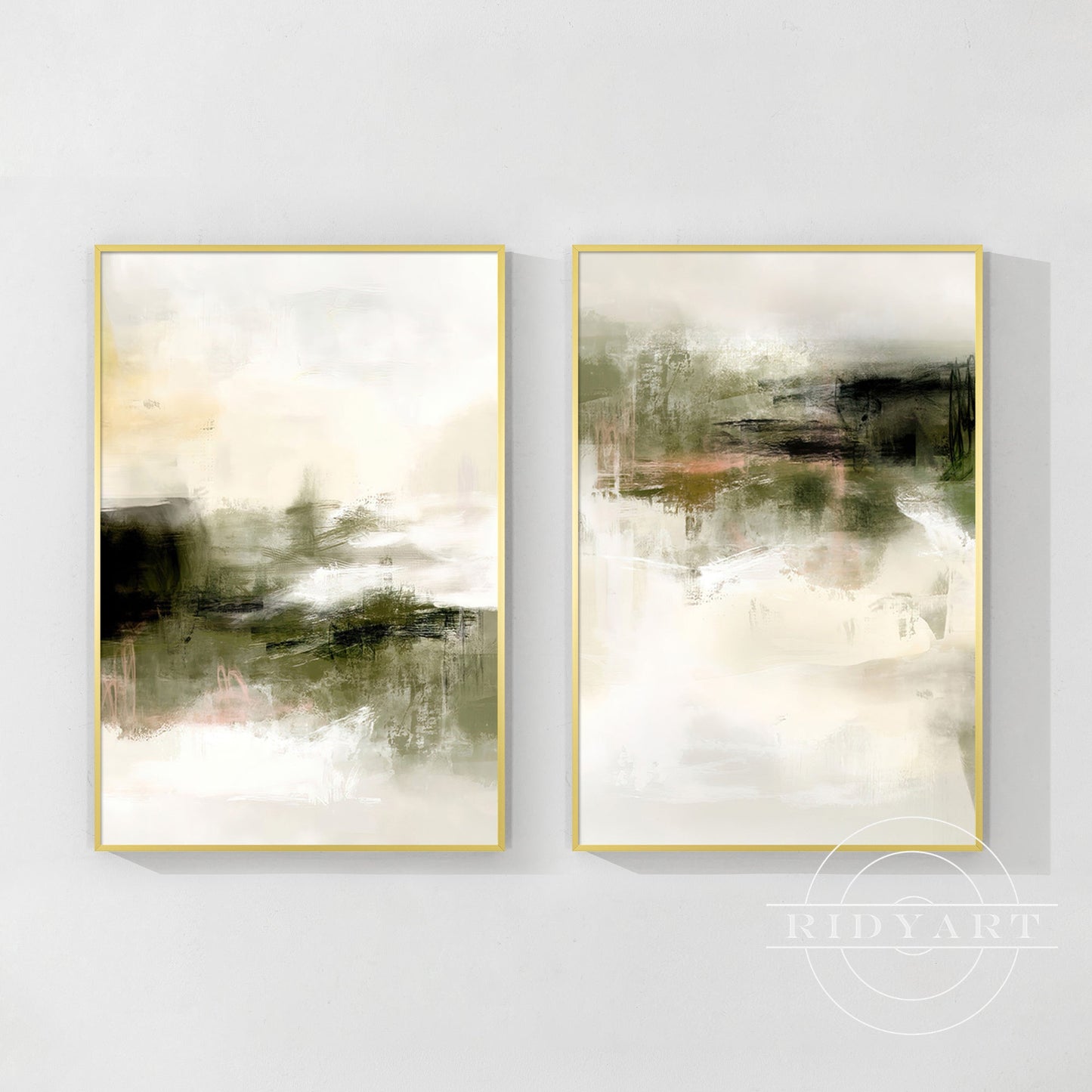 Foggy forest wall art