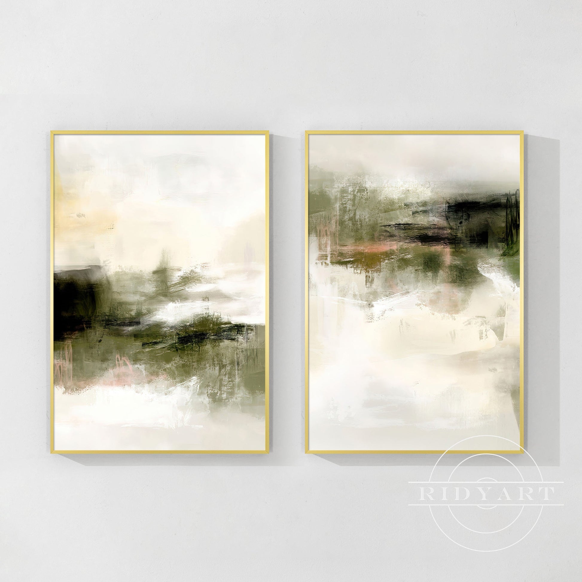 Foggy forest wall art