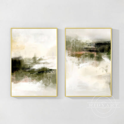 Foggy forest wall art